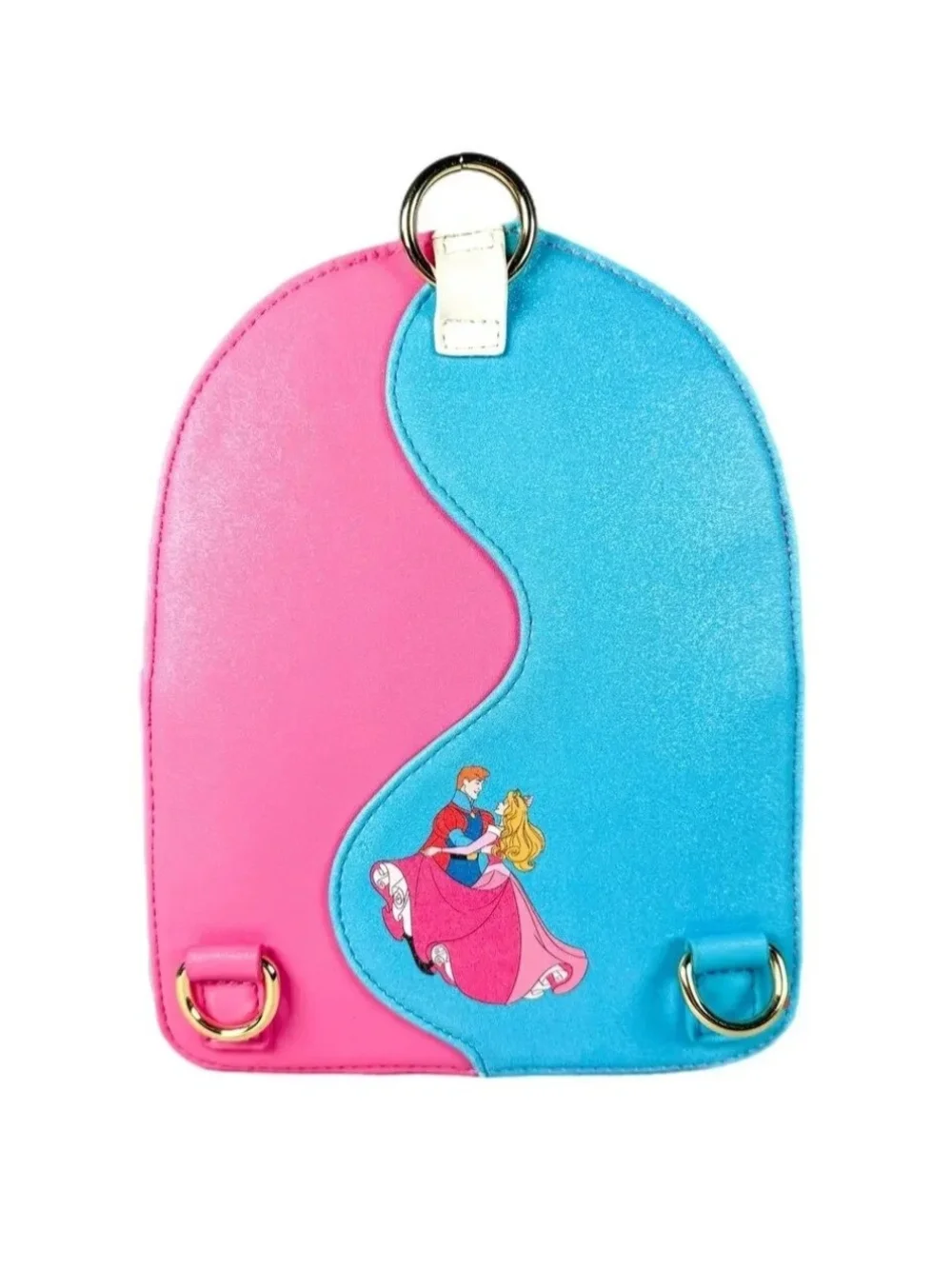 Disney Pink & Blue Mini Backpack with Coin Pouch